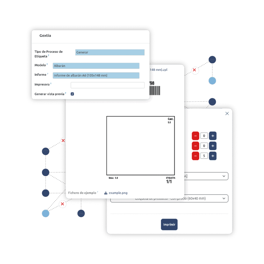 etiquetas desde el ERP y el SGA