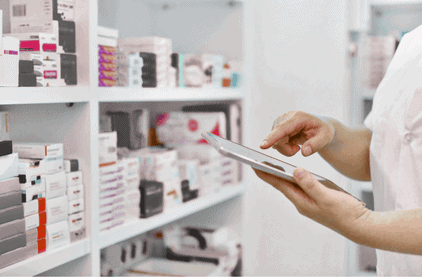 Consulta de productos de parafarmacia en tablet
